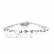 Diamond 18K White Gold Bracelet L1255. Diamond 18K White Gold Bracelet L1255, Diamond Bracelets. Bracelets. Top Diamonds & Jewelry