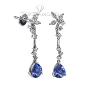 Blue sapphire and diamond Earrings E0626. Blue sapphire and diamond Earrings E0626, Gemstone Earrings. Gemstone Jewelry. Top Diamonds & Jewelry