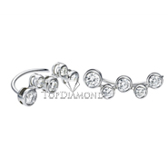 Diamond Hoop Earrings E0739. Diamond Hoop Earrings E0739, Dangle Earrings. Earrings. Top Diamonds & Jewelry