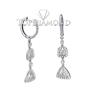 Diamond Dangling Earrings E1826. Diamond Dangling Earrings E1826, Dangle Earrings. Earrings. Top Diamonds & Jewelry