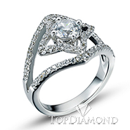 18K White Gold Diamond Ring B1660. B1660AW50D, Diamond Rings. Diamond Jewelry. Hung Phat Diamonds & Jewelry