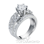 18K White Gold Diamond Ring Setting B0909. B0909BW50D, Diamond Rings. Diamond Jewelry. Hung Phat Diamonds & Jewelry