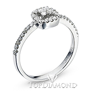 18K White Gold Diamond Ring R2191. R2191EW50D, Diamond Rings. Diamond Jewelry. Hung Phat Diamonds & Jewelry
