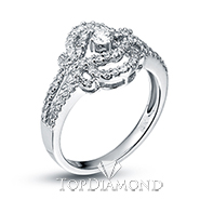 18K White Gold Diamond Ring R2214. R2214EW50D, Diamond Rings. Diamond Jewelry. Hung Phat Diamonds & Jewelry