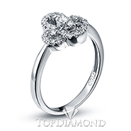 18K White Gold Diamond Ring R2209. R2209EW50D, Diamond Rings. Diamond Jewelry. Hung Phat Diamonds & Jewelry