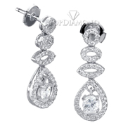Diamond Dangling Earrings E1295. Diamond Dangling Earrings E1295, Dangle Earrings. Earrings. Top Diamonds & Jewelry