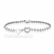 Diamond 18K White Gold Bracelet L0044. Diamond 18K White Bracelet L0044, Diamond Bracelets. Bracelets. Top Diamonds & Jewelry