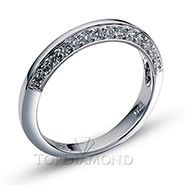 Wedding Band With Micropave Set Round Diamonds D5084A. Wedding Band With Micropave Set Round Diamonds D5084A, Women