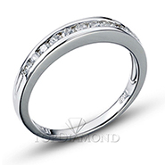Wedding Band With Channel Set Round Diamonds D5087A. Wedding Band With Channel Set Round Diamonds D5087A, Women