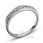 Wedding Band With Micropave Set Round Diamonds D5092A. Wedding Band With Micropave Set Round Diamonds D5092A, Women