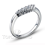 Wedding Band With Prong Set Round Diamonds D5096A. Wedding Band With Prong Set Round Diamonds D5096A, Women