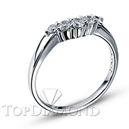 Wedding Band With Prong Set Round Diamonds D5101A. Wedding Band With Prong Set Round Diamonds D5101A, Women