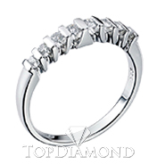 Wedding Band With Channel Set Round Diamonds D5102A. Wedding Band With Channel Set Round Diamonds D5102A, Women