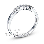 Wedding Band With Prong Set Round Diamonds D5121A. Wedding Band With Prong Set Round Diamonds D5121A, Women