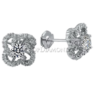 Diamond Stud Earrings Setting E0888. Diamond Stud Earrings Setting E0888, Diamond Earrings. Earrings. TOP Diamonds & Jewelry