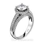 Scott Kay Halo Engagement Ring Setting M1647R310 - $700 GIFT CARD INCLUDED WITH PURCHASE. 