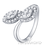 18K White Gold Diamond Ring R0609. 