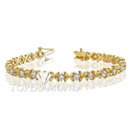 Diamond 18K Yellow Gold Bracelet L1301. Diamond 18K White Gold Bracelet L1301, Diamond Bracelets. Bracelets. Top Diamonds & Jewelry