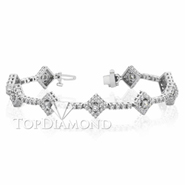 Diamond 18K White Gold Bracelet L1306. Diamond 18K White Gold Bracelet L1306, Diamond Bracelets. Bracelets. Top Diamonds & Jewelry