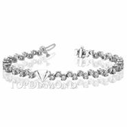 Diamond 18K White Gold Bracelet L1340. Diamond 18K White Bracelet L1340, Diamond Bracelets. Bracelets. Top Diamonds & Jewelry