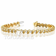 Diamond Tennis Bracelet in 18K Yellow Gold L1355. Diamond Tennis Bracelet in 18K Yellow Gold L1355, Tennis Bracelets. Bracelets. Top Diamonds & Jewelry