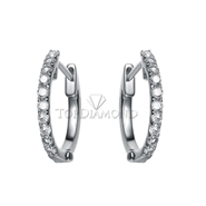 Diamond Hoop Earrings E2438A. Diamond Hoop Earrings E2438, Diamond Earrings. Earrings. Top Diamonds & Jewelry