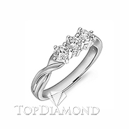 18K White Gold Diamond Ring D2338. D2338FW50D, Diamond Rings. Diamond Jewelry. Hung Phat Diamonds & Jewelry
