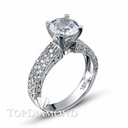 Diamond Engagement Ring Setting Style B5115. Channel-Set Princess Cut Diamond Engagement Ring Setting B5115, Diamond Accented. Engagement Ring Settings. Top Diamonds & Jewelry