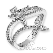 18K White Gold Diamond Ring R2173. R2173FW50D, Diamond Rings. Diamond Jewelry. Hung Phat Diamonds & Jewelry