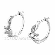 Diamond Hoop Earrings E1903. Diamond Hoop Earrings E1903, Diamond Earrings. Earrings. Top Diamonds & Jewelry