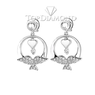 Diamond Dangling Earrings E1963. Diamond Dangling Earrings E1963, Dangle Earrings. Earrings. Top Diamonds & Jewelry