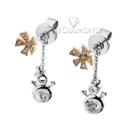 Diamond Dangling Earrings E1987. Diamond Dangling Earrings E1987, Dangle Earrings. Earrings. Top Diamonds & Jewelry