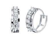 Cubic Zirconia Fashion Hoop Earrings E2207. Cubic Zirconia Fashion Hoop Earrings E2207, Cubic Zirconia Fashion Jewelry. Top Diamonds & Jewelry