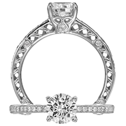 Ritani Bella Vita Engagement Ring Setting – 1R4171BRWG-$300 GIFT CARD INCLUDED WITH PURCHASE. Ritani Engagement Ring Setting 1R4171BRWG-$300 GIFT CARD INCLUDED WITH PURCHASE, Engagement Rings. Ritani. Hung Phat Diamonds & Jewelry