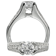 Ritani Bella Vita Engagement Ring Setting – 1R2127CRP-$1000 GIFT CARD INCLUDED WITH PURCHASE. Ritani Engagement Ring Setting 1R2127CRP-$1000 GIFT CARD INCLUDED WITH PURCHASE, Engagement Rings. Ritani. Hung Phat Diamonds & Jewelry
