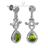 Green Amethyst and diamond Earrings E0634. Green Amethyst and diamond Earrings E0634, Gemstone Earrings. Gemstone Jewelry. Top Diamonds & Jewelry