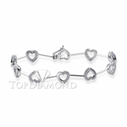 Diamond 18K White Gold Bracelet L0232. Diamond 18K White Bracelet L0232, Diamond Bracelets. Bracelets. Top Diamonds & Jewelry