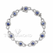 18K White Gold 2.1ctw diamond and Blue Sapphire Bracelet L0185. 18K White Gold 2.1ctw diamond and Blue Sapphire Bracelet L0185L, Gemstones Bracelets. Bracelets. Top Diamonds & Jewelry
