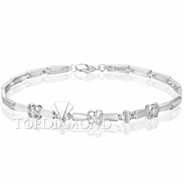 Diamond 18K White Gold Bracelet Setting L1731. Diamond 18K White Gold Bracelet Setting L1731, Diamond Bracelets. Bracelets. Top Diamonds & Jewelry