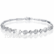 Diamond 18K White Gold Bracelet L1721. Diamond 18K White Gold Bracelet L1721, Diamond Bracelets. Bracelets. Top Diamonds & Jewelry