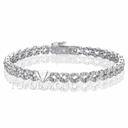 Diamond Tennis Bracelet in 18K White Gold L1798. Diamond Tennis Bracelet in 18K White Gold Style L1798, Tennis Bracelets. Bracelets. Top Diamonds & Jewelry