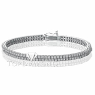 Diamond Tennis Bracelet in 18K White Gold Style L1804. Diamond Tennis Bracelet in 18K White Gold Style L1804, Tennis Bracelets. Bracelets. Top Diamonds & Jewelry