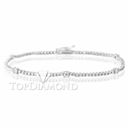 Diamond Tennis Bracelet in 18K White Gold Style L1805. Diamond Tennis Bracelet in 18K White Gold Style L1805, Tennis Bracelets. Bracelets. Hung Phat Diamonds & Jewelry