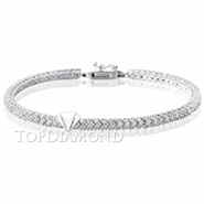 Diamond Tennis Bracelet in 18K White Gold Style L1809. Diamond Tennis Bracelet in 18K White Gold Style L1809, Tennis Bracelets. Bracelets. Top Diamonds & Jewelry