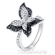 18K White Gold Diamond Ring R0606. 