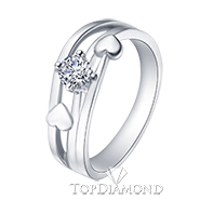 18K White Gold Diamond Ring R0680. 