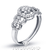 18K White Gold Diamond Ring R2216. 