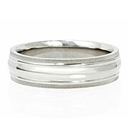 Ritani Men Wedding Band 4137. 