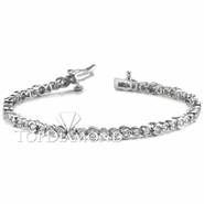 Diamond Tennis Bracelet in 18K White Gold L1354. Diamond Tennis Bracelet in 18K White Gold L1354, Tennis Bracelets. Bracelets. Top Diamonds & Jewelry