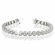 Diamond Tennis Bracelet in 18K White Gold L1357. Diamond Tennis Bracelet in Platinum and 18K White Gold L1357, Tennis Bracelets. Bracelets. Top Diamonds & Jewelry